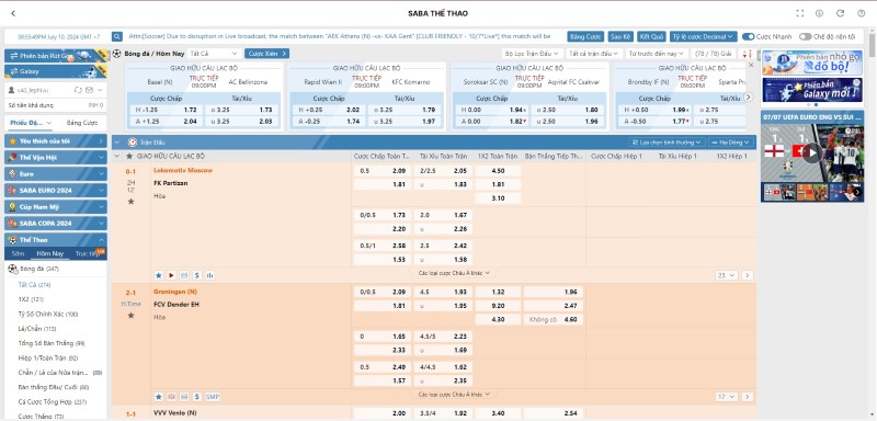 Thể Thao OK9 – Nền Tảng Cá Cược Thể Thao Uy Tín 2025 2 Saba sports hợp tác cùng OK9